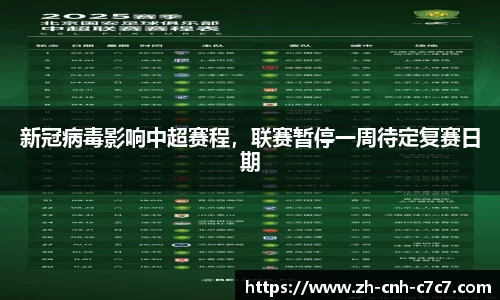 新冠病毒影响中超赛程，联赛暂停一周待定复赛日期